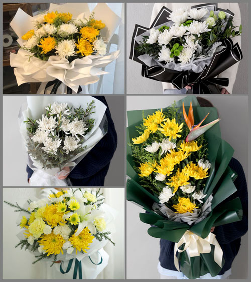 广东梅州市五华县河东镇宝瑞村白事花束代送